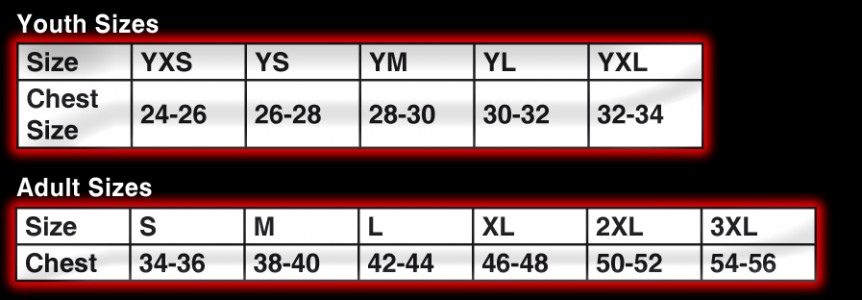 nike compression pants size chart