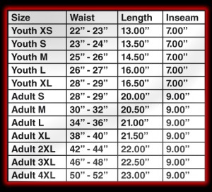 us size shorts